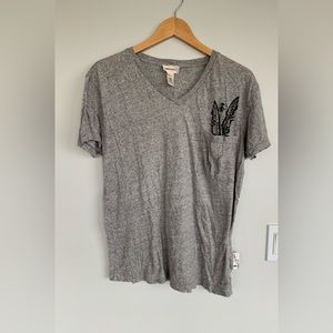 Diesel Men’s Short Sleeve Feather T-Shirt- Size Large